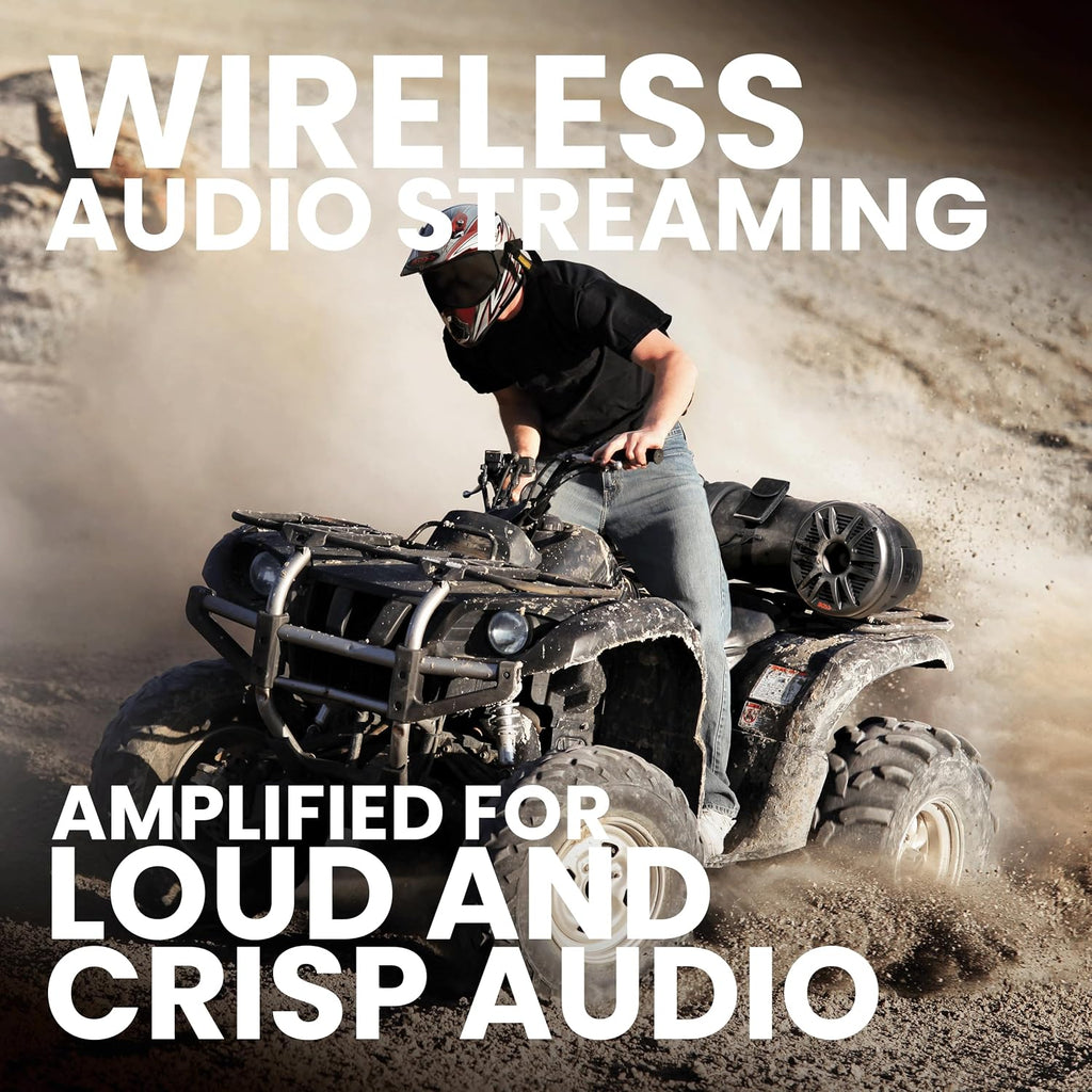 BOSS Audio Systems ATV85B ATV Speaker System - 8 Inch Speakers, 1.5 Inch Tweeters, Full Range Audio, Built-in Amplifier, Bluetooth Remote