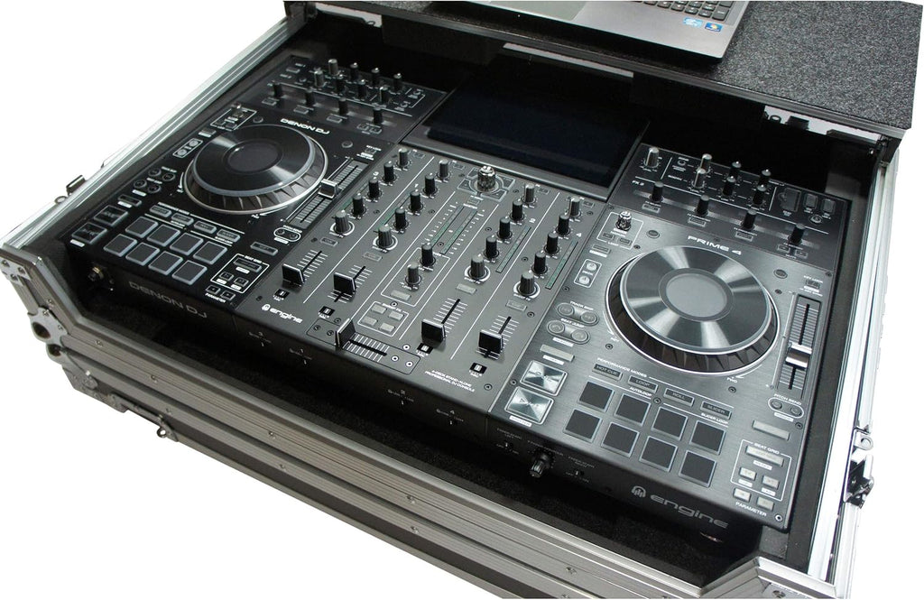 Harmony Audio HCMCX9000LT Flight Glide Laptop Stand DJ Custom Case Compatible with Denon Prime 4