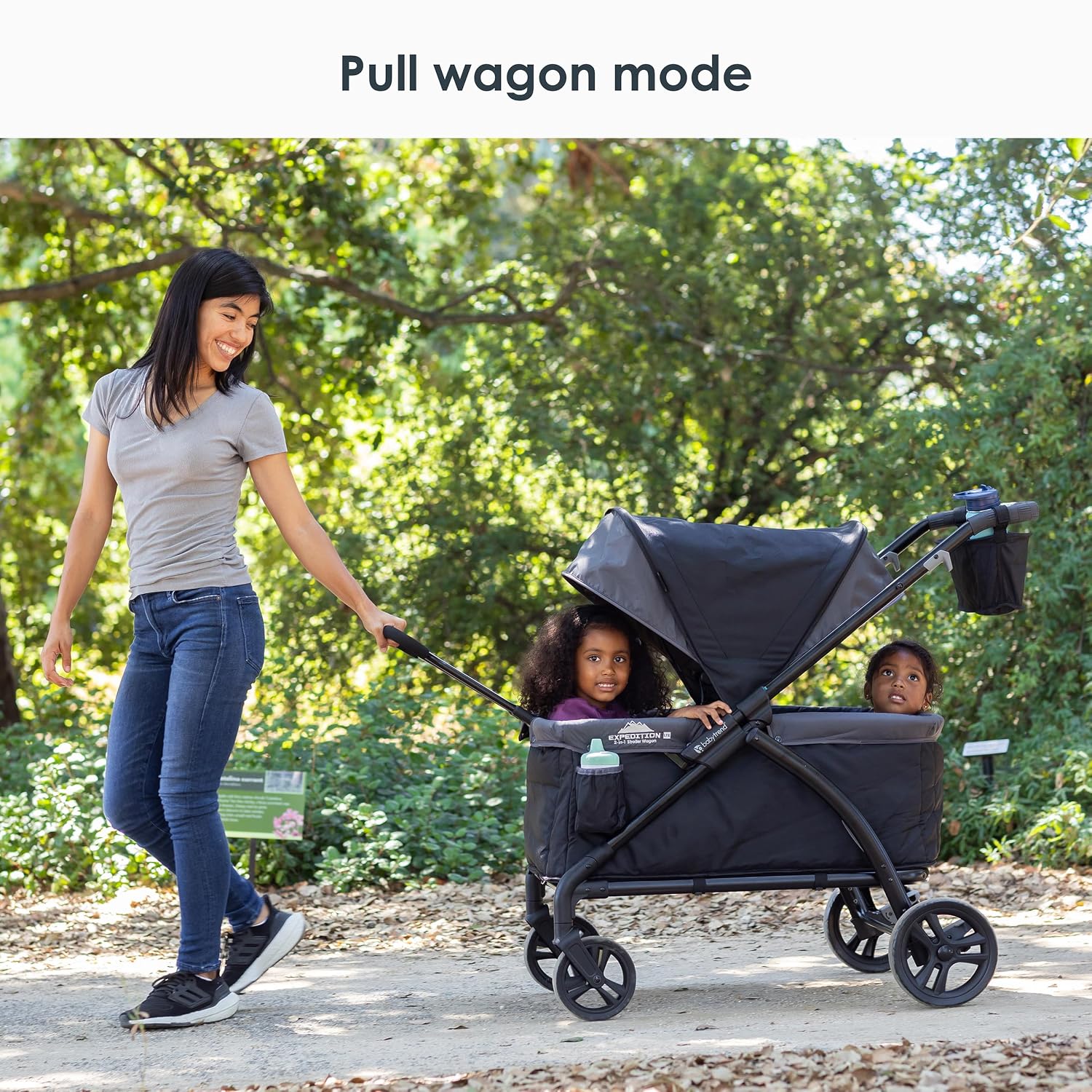Baby Trend Tour™ LTE 2-in-1 Stroller Wagon, Gravity Black