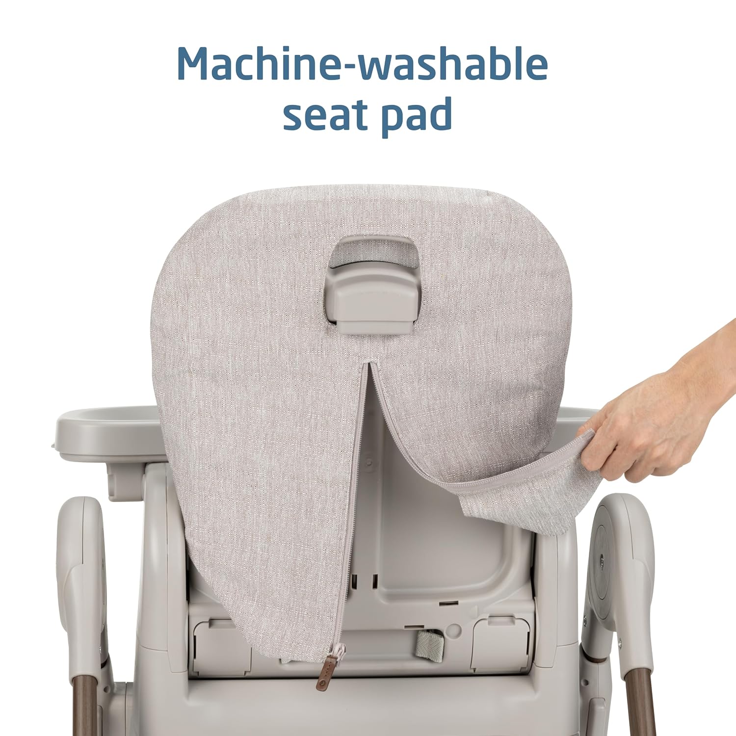 Maxi-Cosi Minla 6-in-1 High Chair for Babies & Toddlers, Portable Foldable Highchair, EcoCare Fabric, 9 Heights, 5 Reclines, 4 Tray Positions, Truffle