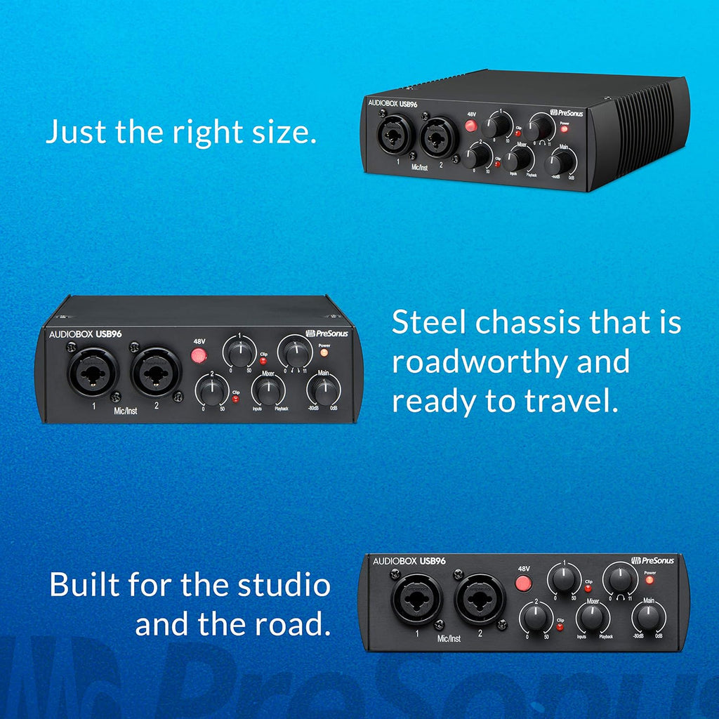 PreSonus AudioBox USB 96 Studio Ultimate Bundle - 25th Anniversary Edition with Studio One Pro Software