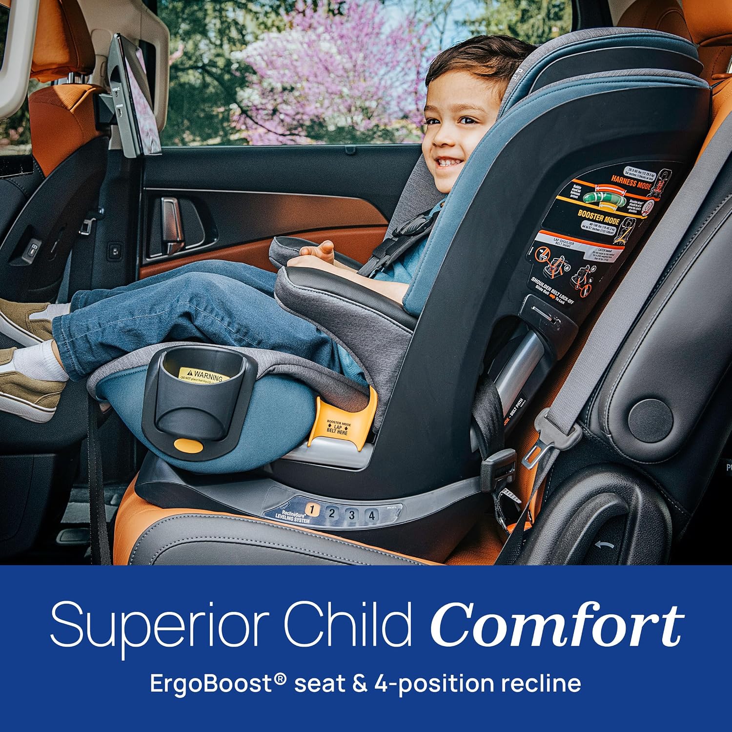 Chicco MyFit Harness + Booster Car Seat, 5-Point Harness and High Back Seat