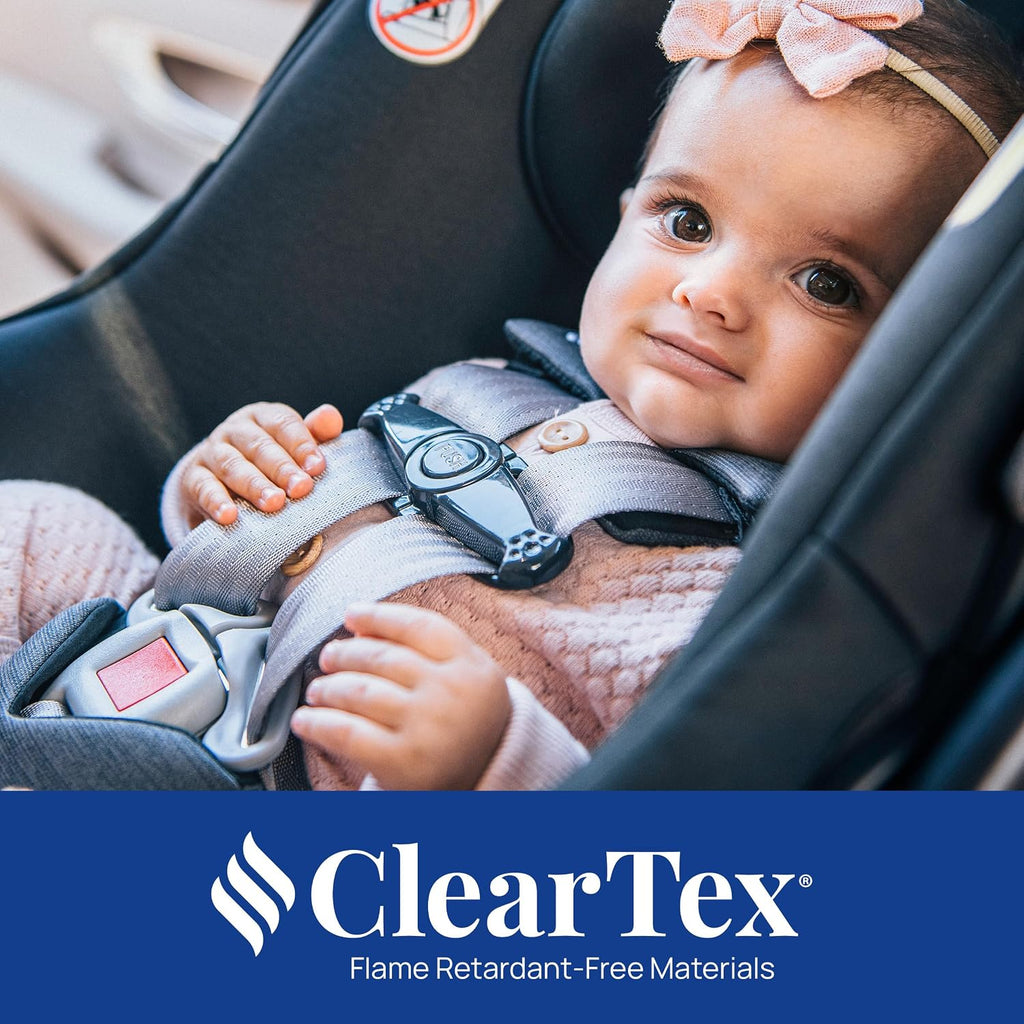 Chicco KeyFit Max ClearTex Infant Car Seat and Base, Rear-Facing Seat for Infants 4-30 lbs., Infant Head and Body Support, Compatible with Chicco Strollers, Baby Travel Gear, Lupine/Purple