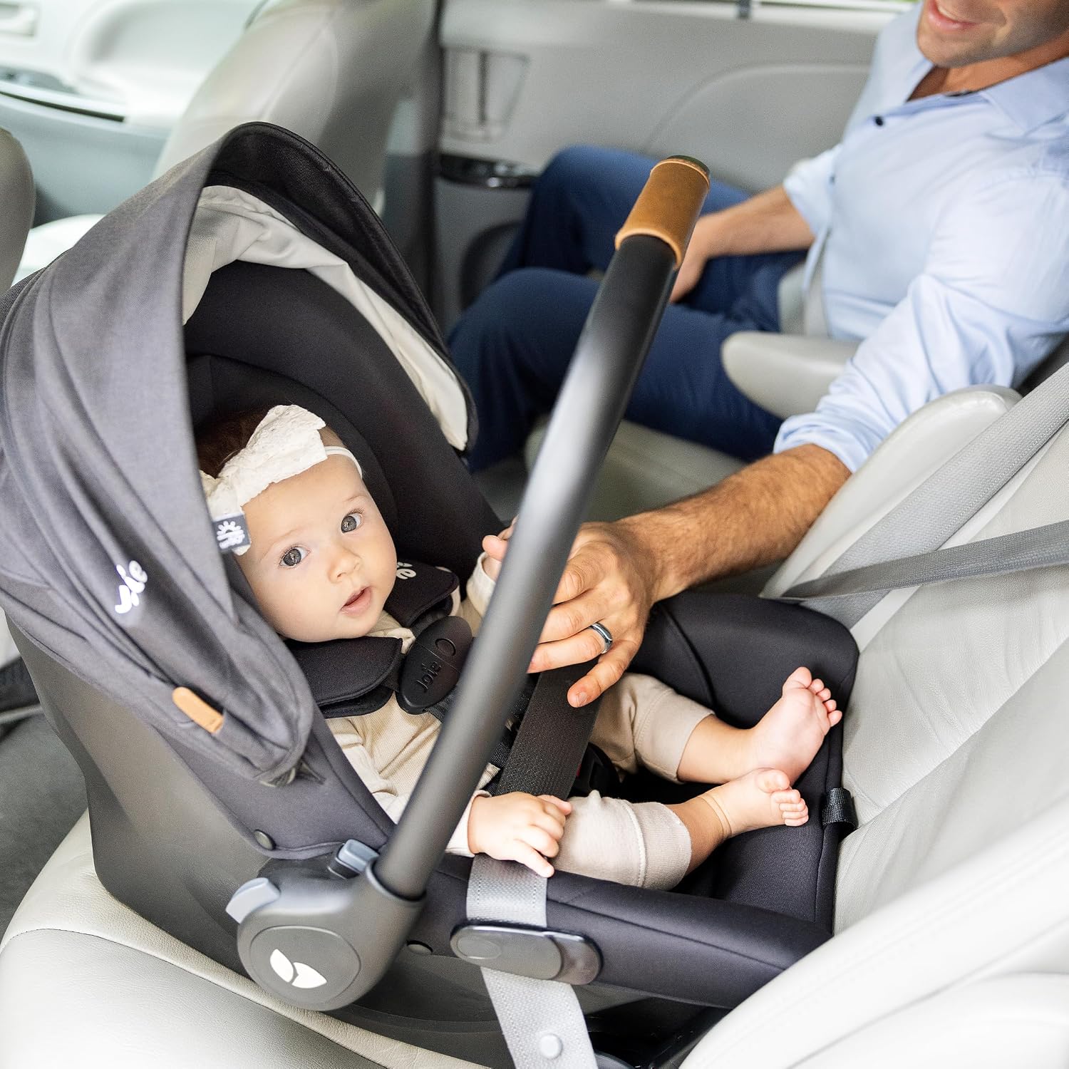 Joie Mint Latch Baseless Infant Car Seat – Lightweight, Built-in Rigid Latch Connectors and Side Impact Protection – No Base Installation Required