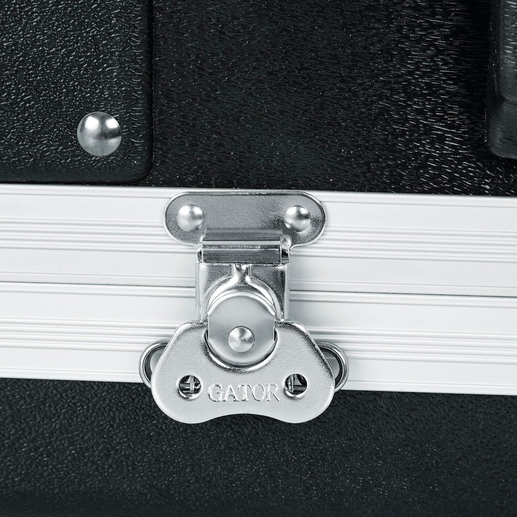 Gator Cases Lightweight Molded 10U Rack Case with Built-in Power Supply, Heavy Duty Latches, Retractable Tow Handle, and Recessed Wheels, 19.25' depth (GRR-10PL-US)