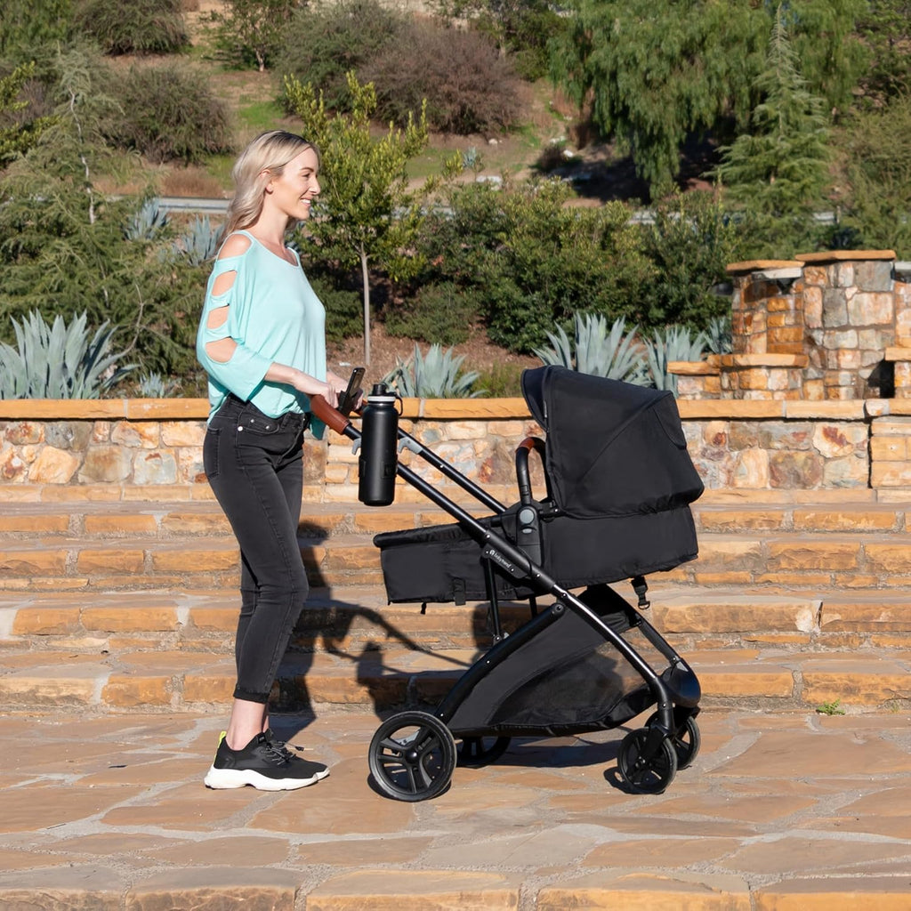 Baby Trend Passport Switch 6-in-1 Modular Travel System with EZ-Lift Plus Infant Car Seat, Midnight Cocoa