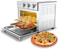 CIARRA CATOSMC01 Oil-Less Countertop Convection Oven, Air Fryer Toaster Oven with 6-in-1 Function, Nonstick Interior, 25QT, 1700W, Stainless Steel