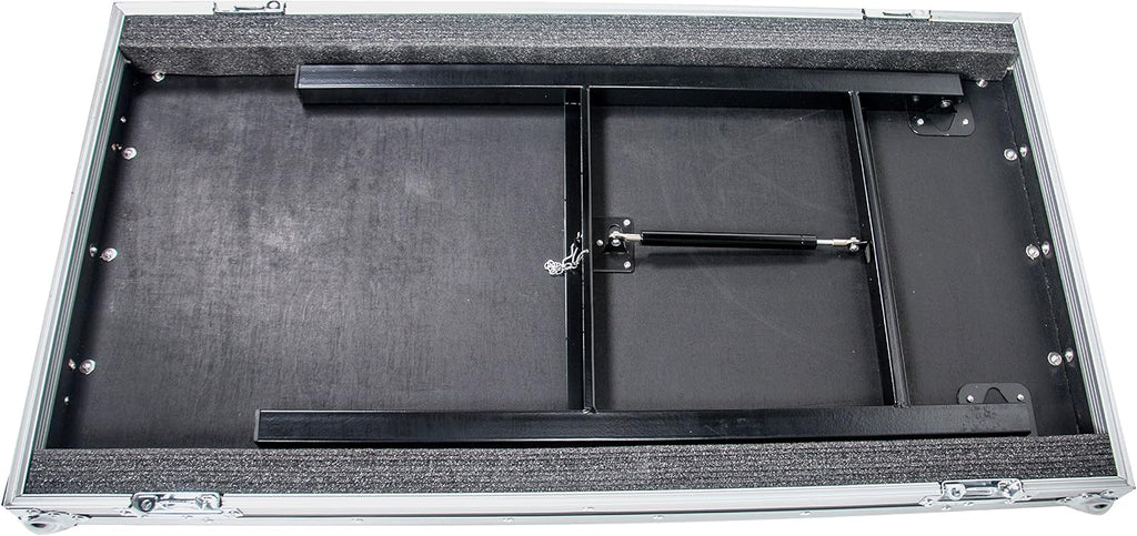 20 Space (20U) ATA Rack Amp Road Shock Mount Case (20' Deep) w/ Casters & Lid Table