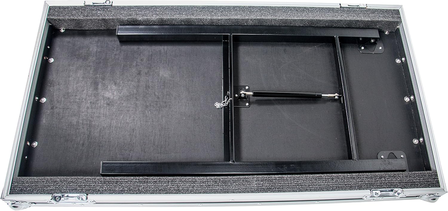 OSP Cases | ATA Road Case | 20-Space Amp Rack | 20' Deep | Standing Lid Table | RC20U-20SL