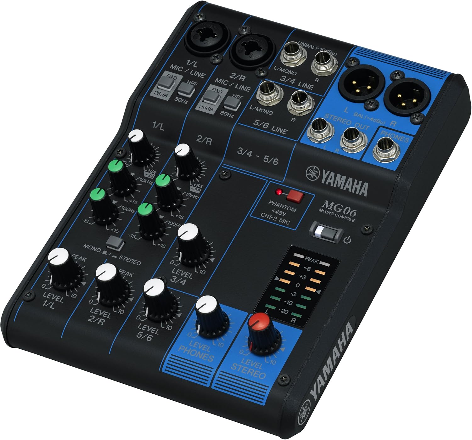 Yamaha MG06 6-Input Compact Stereo Mixer