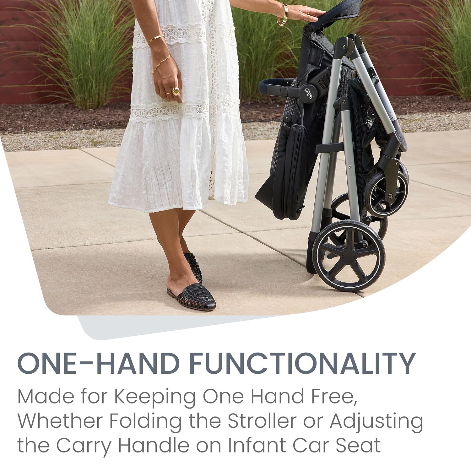 Britax Willow Grove SC Travel System, Infant Car Seat Stroller Combo with Willow SC Infant Car Seat, Alpine Base, and Grove Stroller; ClickTight Technology, SafeWash & StayClean Fabrics — Pindot Onyx