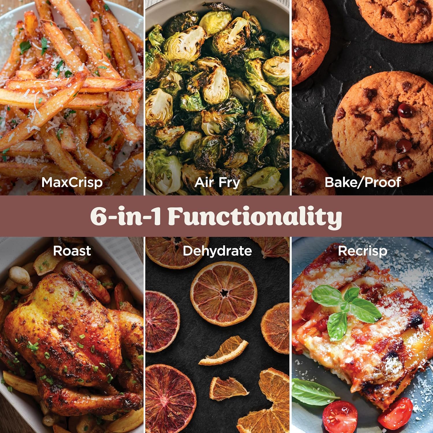 Ninja Crispi Pro 6-in-1 Glass Air Fryer | 450°F, Nontoxic, 6qt & 2.5qt Containers & Lids | Microwave, Freezer, Dishwasher Safe | Max Crisp, Air Fry, Bake, Roast, Recrisp, Dehydrate | Amber, AS101OR