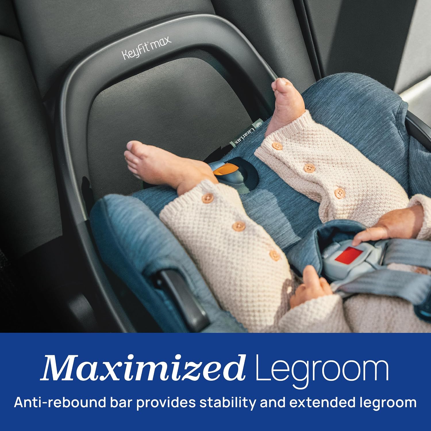 Chicco KeyFit Max Infant Car Seat Base, Stay-in-Car Base for Second Vehicle, Compatible with Chicco KeyFit, KeyFit 30, KeyFit 35 and KeyFit Max Infant Car Seats, Anthracite/Grey