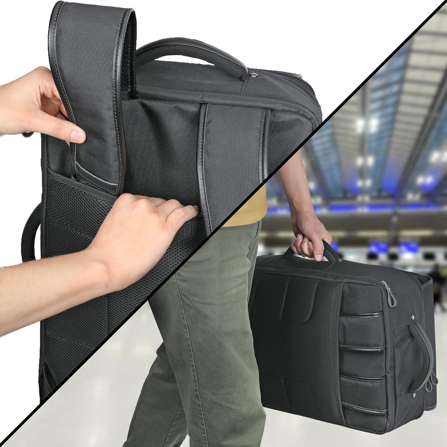 GOgroove DJ Controller Backpack - DJ Mixer Case Compatible with Pioneer DJ DDJ 400 DJ Controller, DJ Headphones, Controller Stand, and More DJ Equipment with Customizable & Scratch Resistant Interior