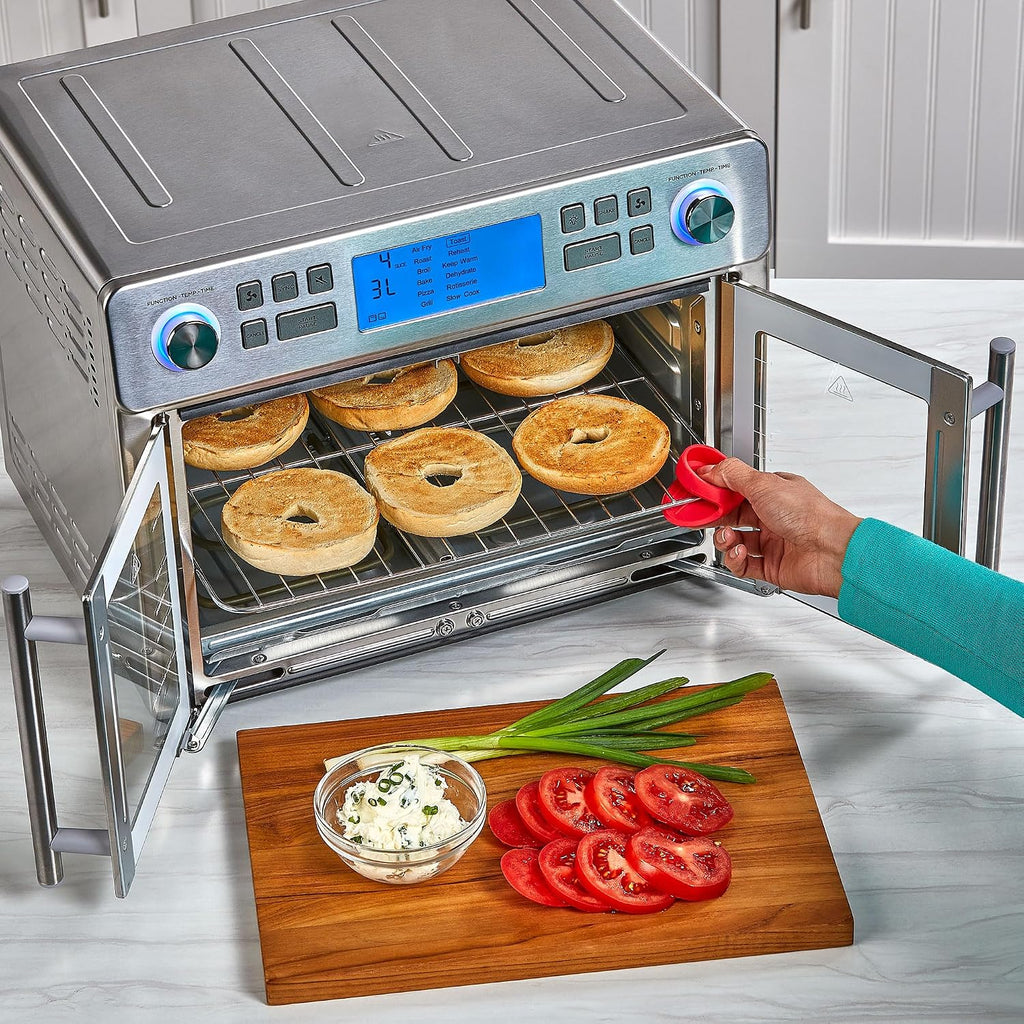 Emeril Lagasse Dual Zone 360 Air Fryer Oven Combo with French Door, 25 QT Extra Large, Cook Two Foods in Different Ways, Up to 60% Faster from Frozen to Finish