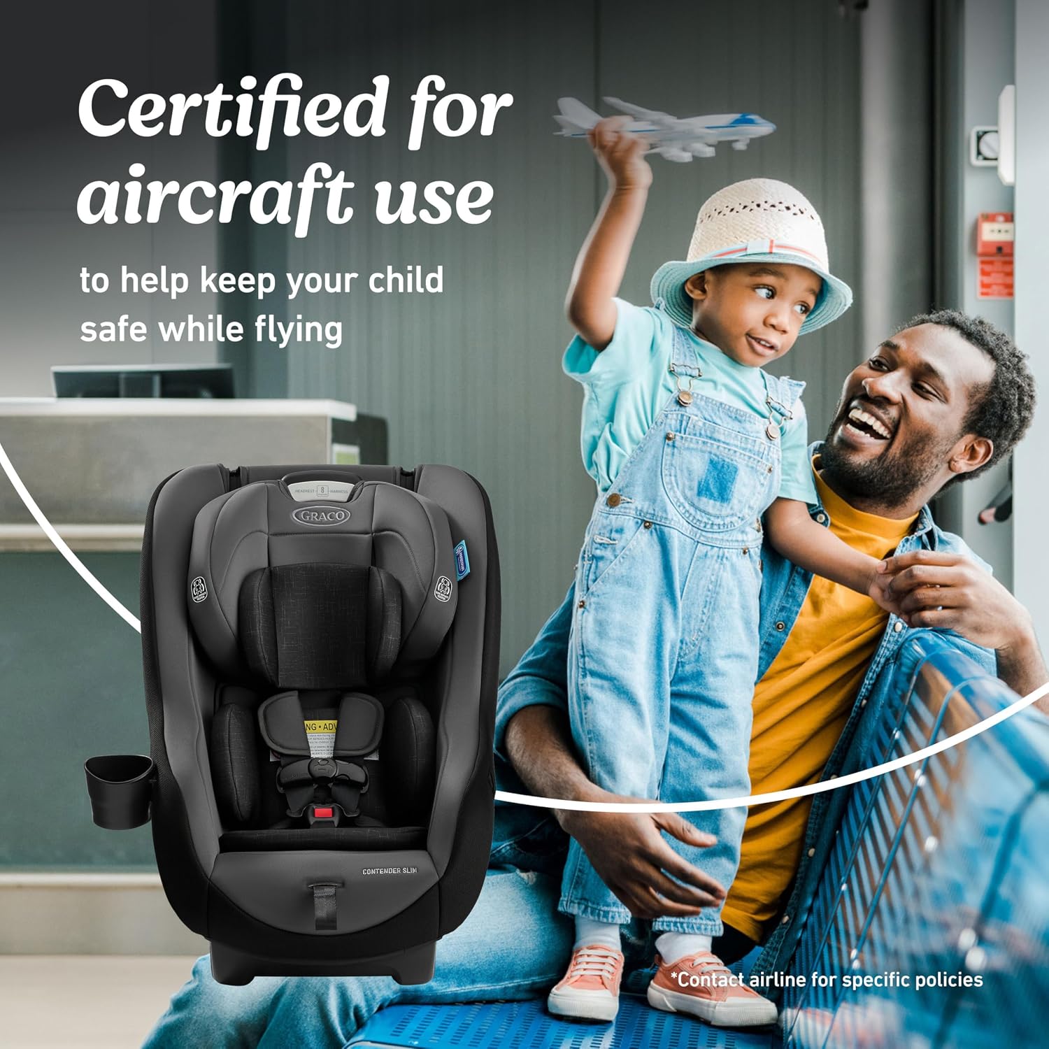 Graco® Contender Slim Convertible Car Seat, West Point