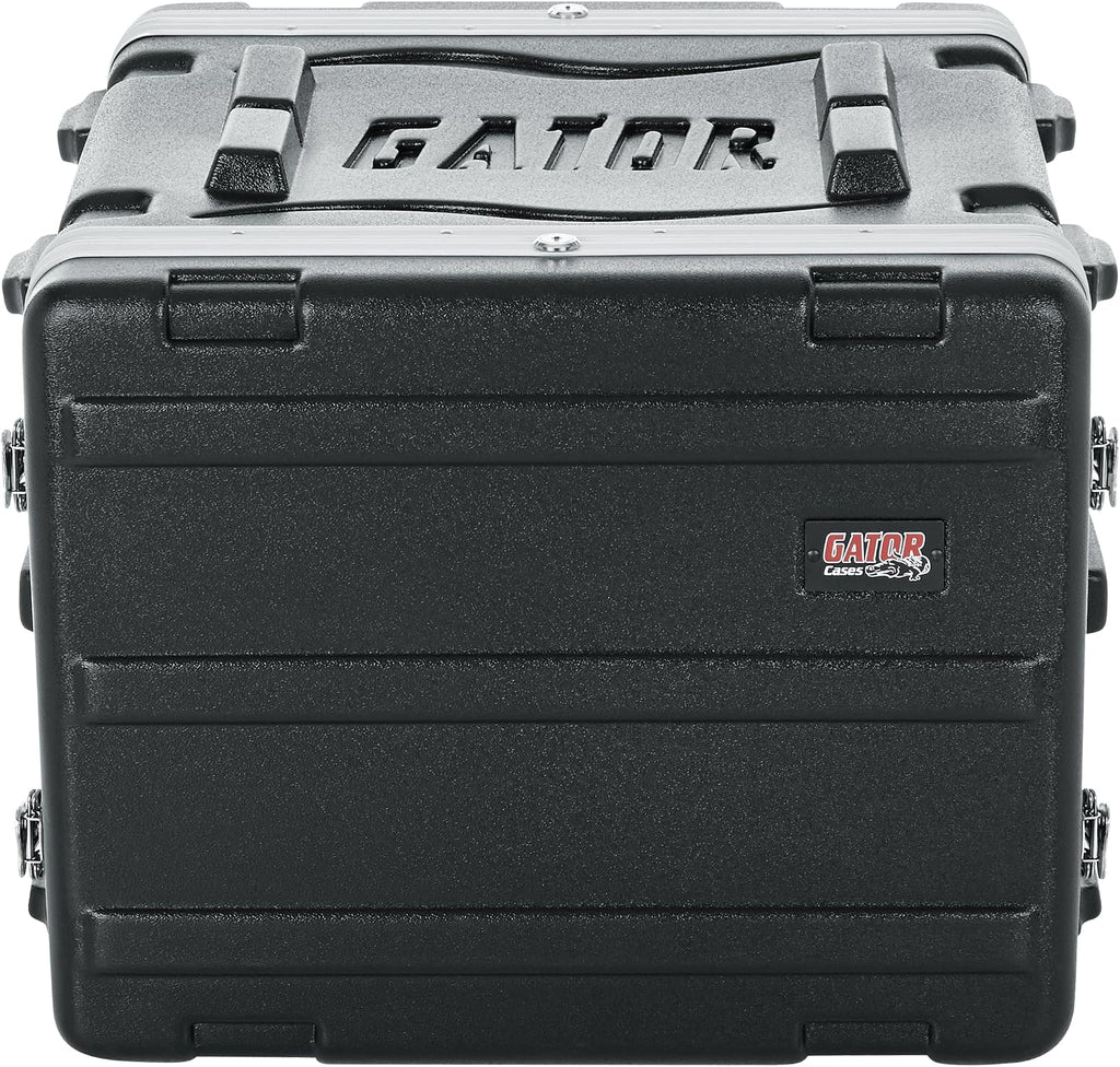 Gator Cases Lightweight Molded 8U Rack Case with Heavy Duty Latches; Standard 19.25' depth, 8U (GR-8L)