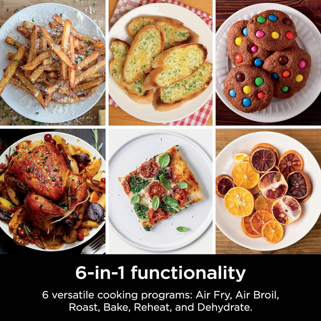 Ninja DoubleStack XL Smart Air Fryer, 2-Basket, 10 QT, 6-in-1, DoubleStack Technology Cooks 4 Foods at Once, Space Saving Design, Air Fry, Broil, Bake SL451
