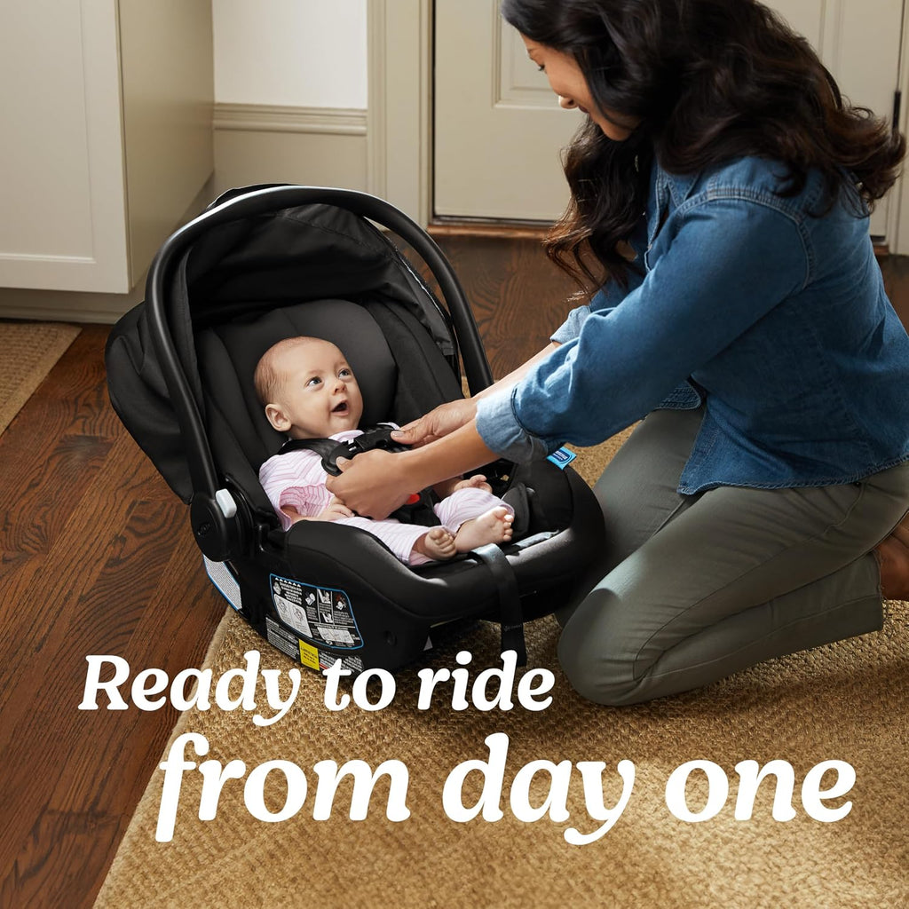 Graco® SnugRide SnugFit Infant Car Seat, Baby Car Seat with Anti Rebound Bar for Extra Safety, No-Rethread Harness, LATCH Equipped Carseat, Baby Essentials, Gift for New Parents, Gotham