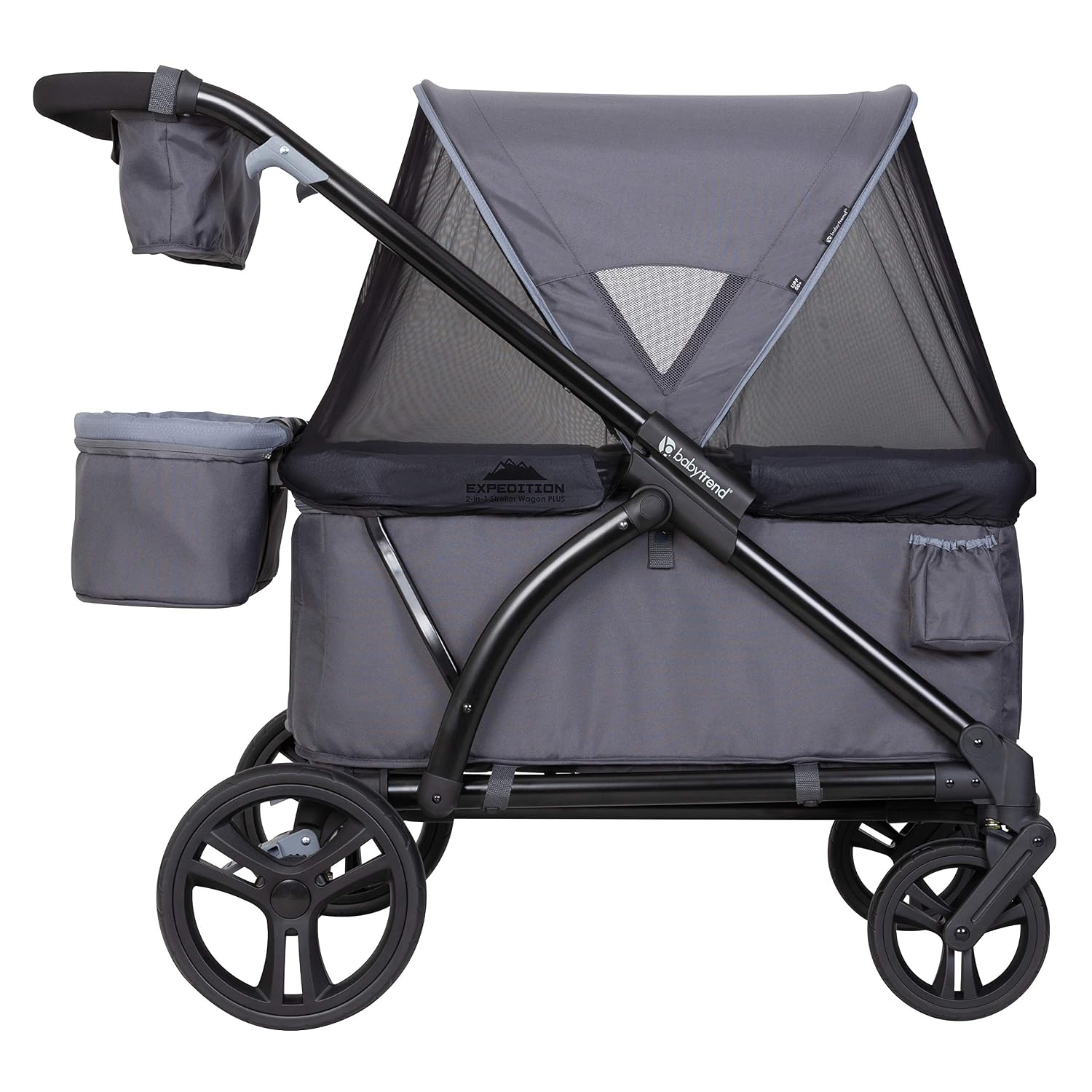 Baby Trend Expedition 2-in-1 Stroller Wagon Plus, Ultra Grey