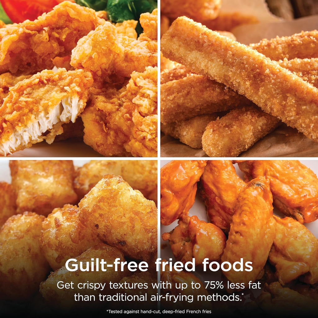 Ninja Air Fryer | 5 QT Capacity fit up to 4lbs of Fries | 5-in-1 Air Fry, Bake, Roast, Reheat, & Dehydrate | 400°F | Air Crisp Technology | 1750 Watts | Nonstick Basket & Crisper Plate | Grey | AF142