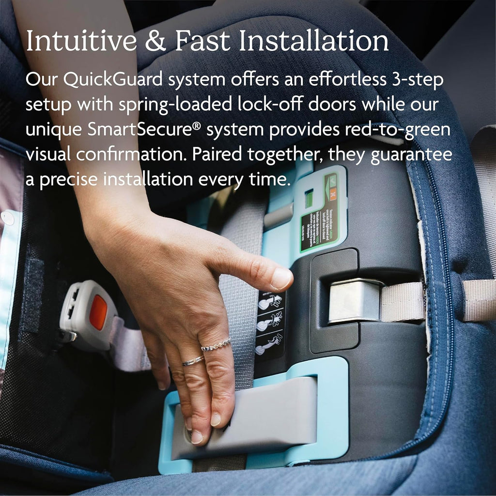 UPPAbaby Rove Convertible Car Seat - 2-in-1 Rear + Forward Facing - Quick + Secure 3-Step Install - Intuitive Safety Technology + Comfort Features - Cup Holder Included - Cody (Coastal Blue)