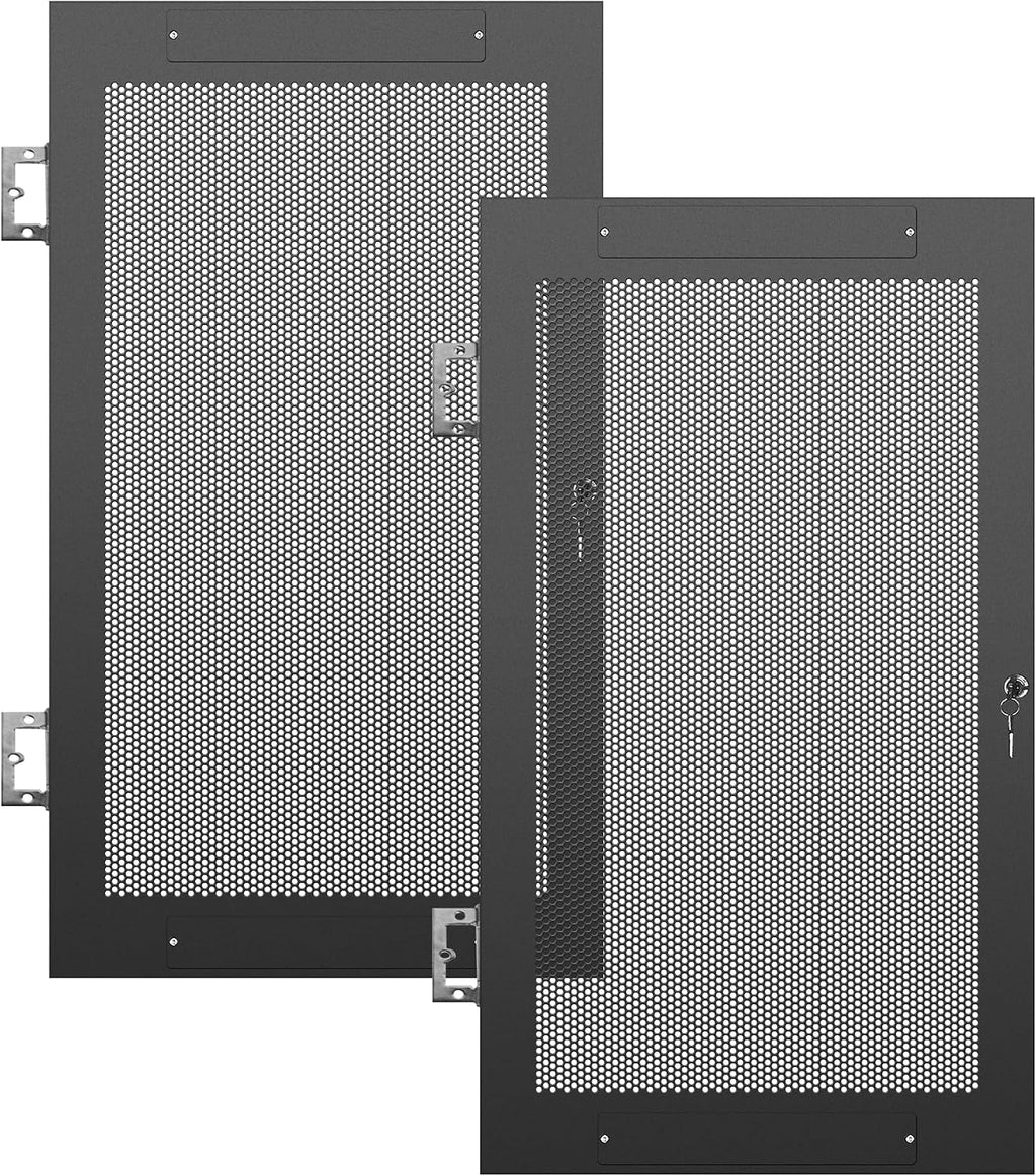 Sound Town Server Rack Doors, for STRK-M21U Server Rack (STRK-DS21U)