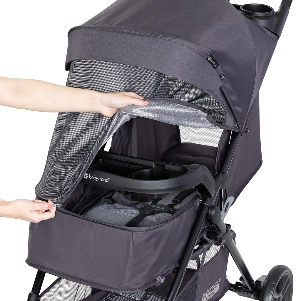 Baby Trend Passport Carriage Travel System, Silver Sky