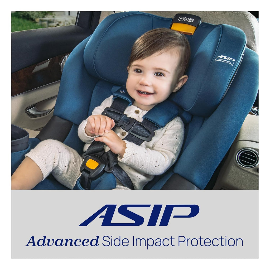 Chicco Fit360® SE ClearTex® Rotating Convertible Toddler Car Seat with 360 Degree Rotation for Rear-Facing and Forward-Facing Usage (No Infant Insert Included) | Lupine/Purple
