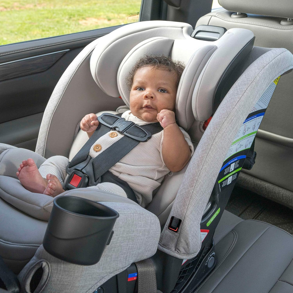 Britax One4Life Slim All in One Car Seat, Up to 10 Years of Use with Rear Facing, Forward Facing, & Booster Modes, 17.5' Slim Car Seat Design, ClickTight Installation & SafeWash Fabrics — Sea Foam