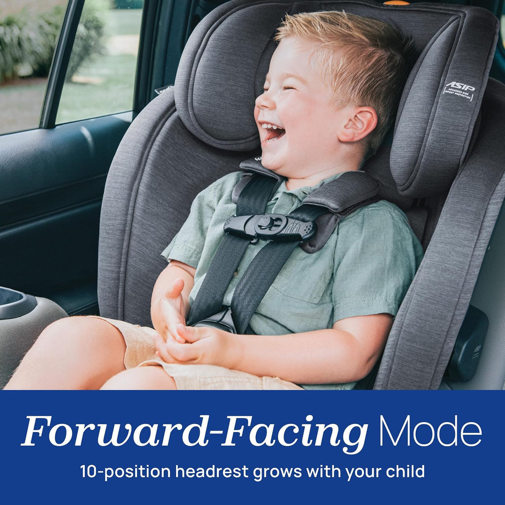 Chicco OneFit LX ClearTex All-in-One Car Seat with LeverLock Installation, Slim Design, Convertible Car Seat, Seat for Infants and Children 5-100 lbs, Lupine/Purple