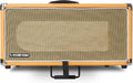 Sound Town Vintage 4U Amp Rack Case, 12.5' Depth with Rubber Feet, Dust Cover, Kickstand, Orange (STVRC-4OR)