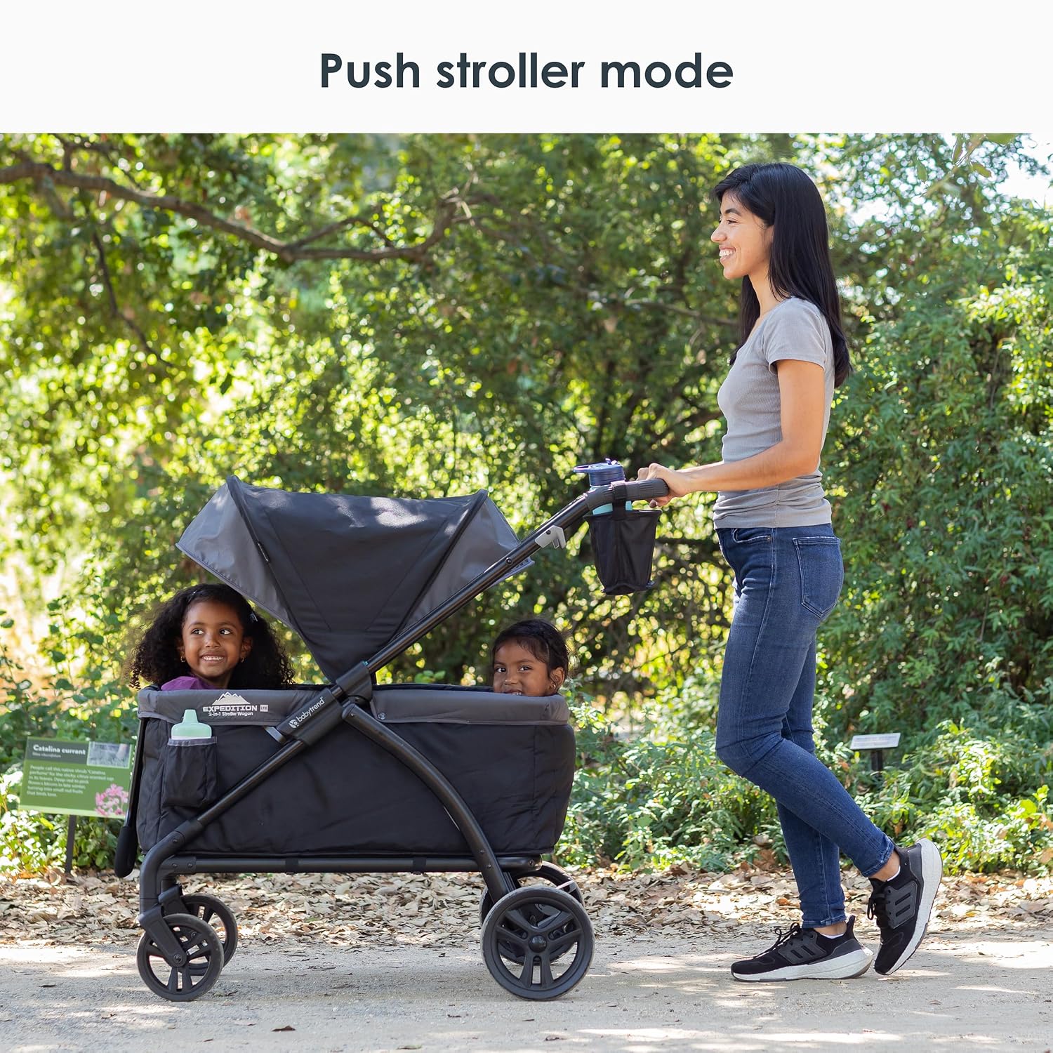 Baby Trend Tour™ LTE 2-in-1 Stroller Wagon, Gravity Black