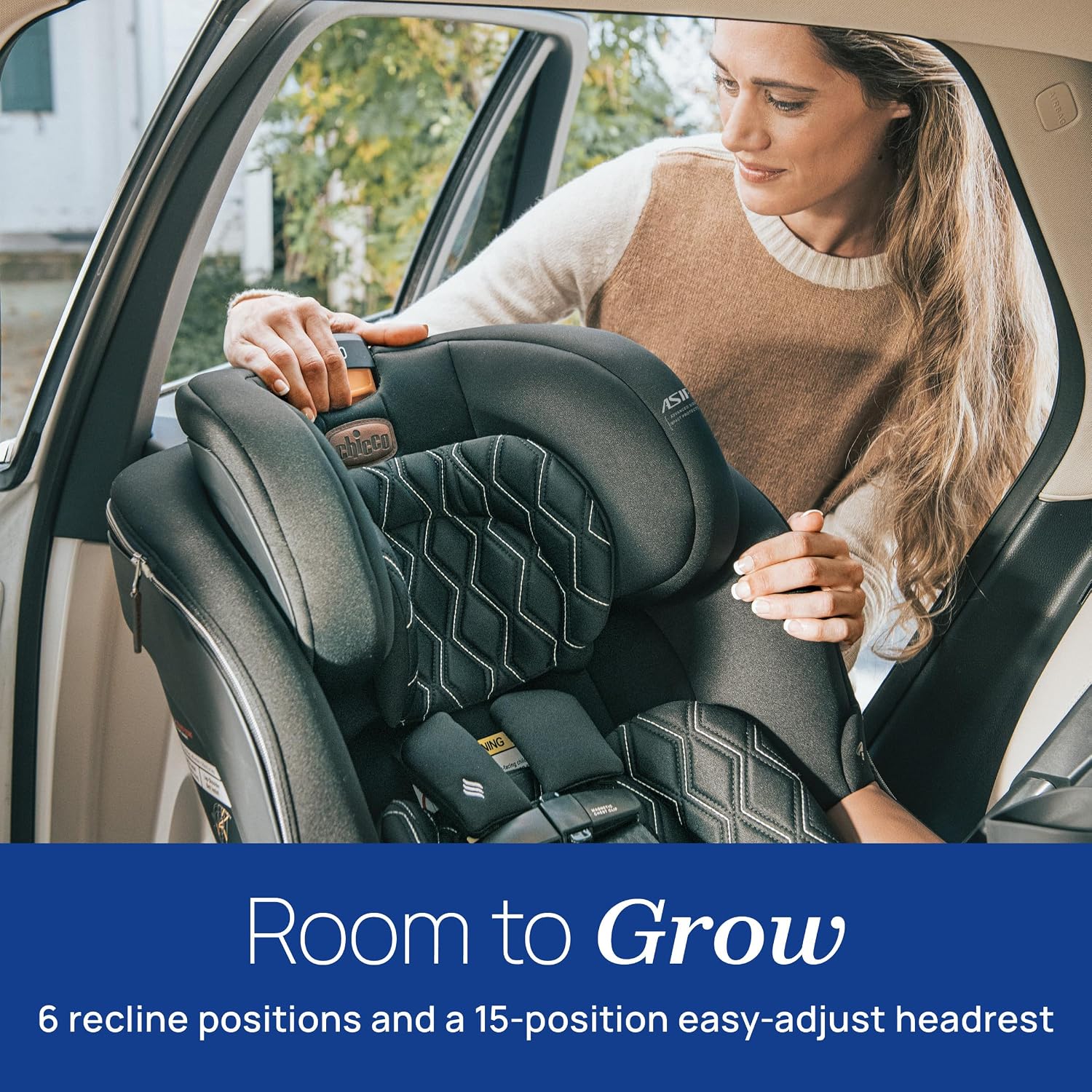 Chicco Fit360 Zip ClearTex Rotating Convertible Car Seat with Fit360 Mirror, 360 Degree Rotation for Rear-Facing and Forward-Facing Usage, Jet/Black