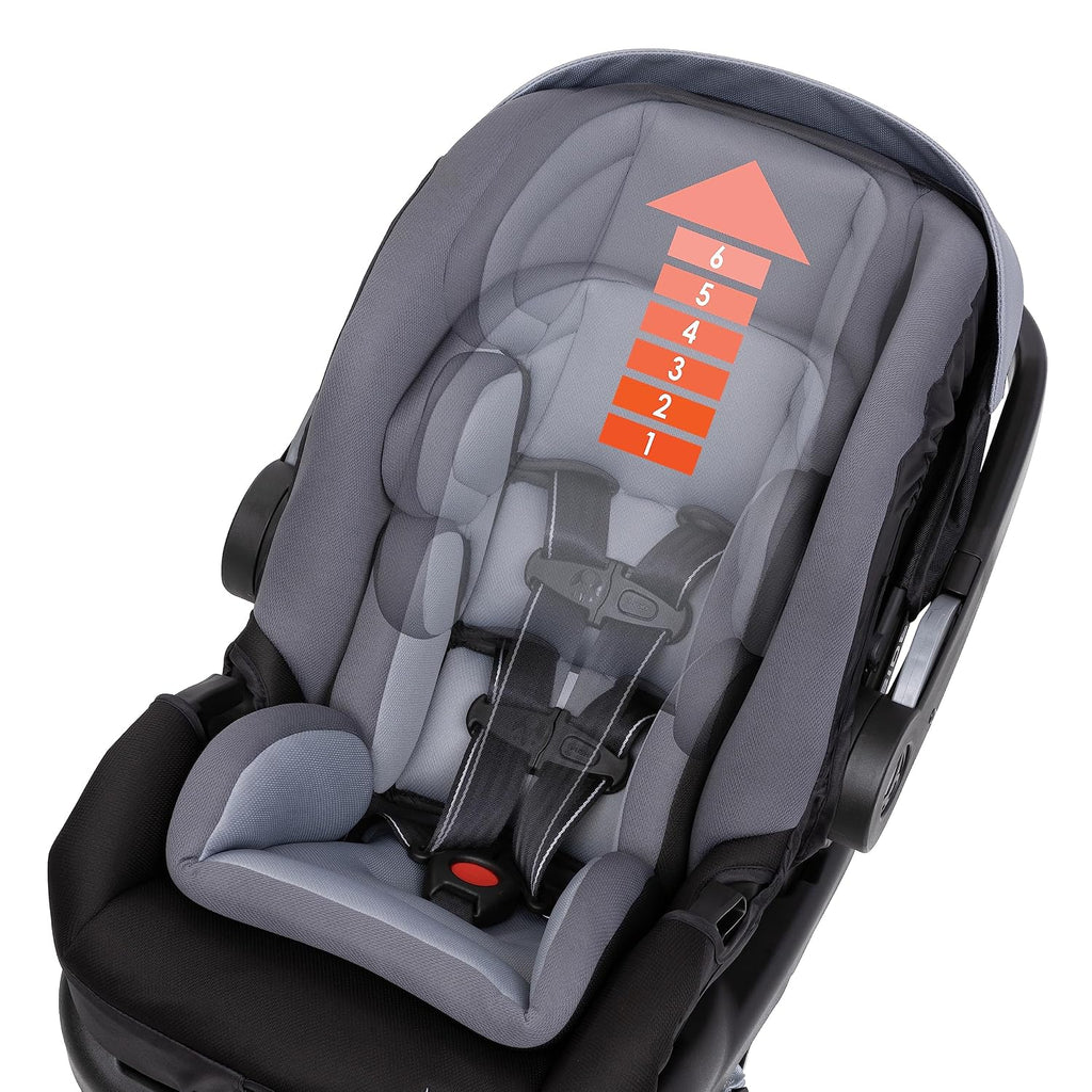 Baby Trend Secure-Lift Infant Car Seat, Dash Black – Compact Lightweight Carrier, Infant Comfort Cushioning, Adjustable Harness Fit