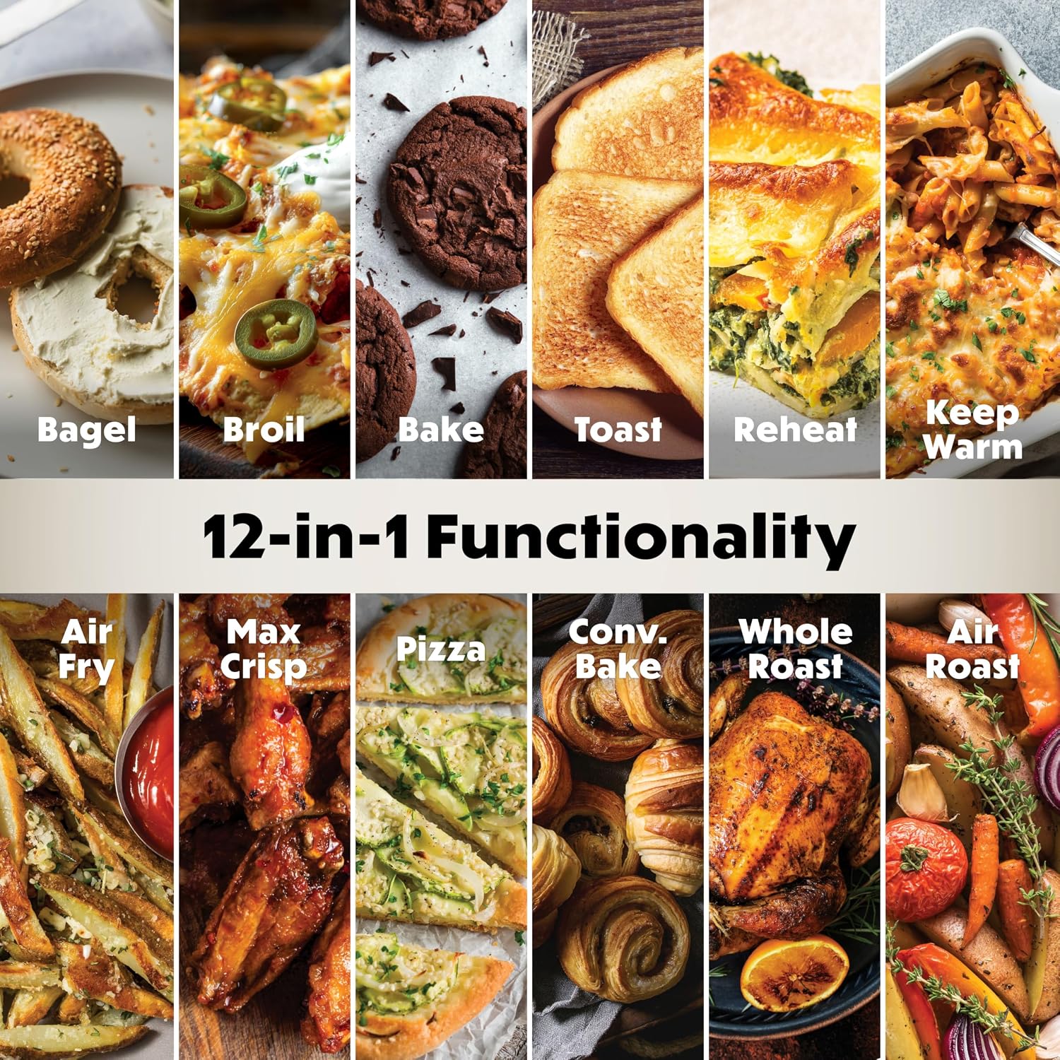 Ninja Double Oven Pro Smart XL Countertop Oven & Air Fryer | 30.2 Qt Capacity |12-in-1 Versatility with Smart Finish & DualZone Tech to Cook 2 Meals at Once | Fit up to 4.5lb Chicken | Silver | DCT821