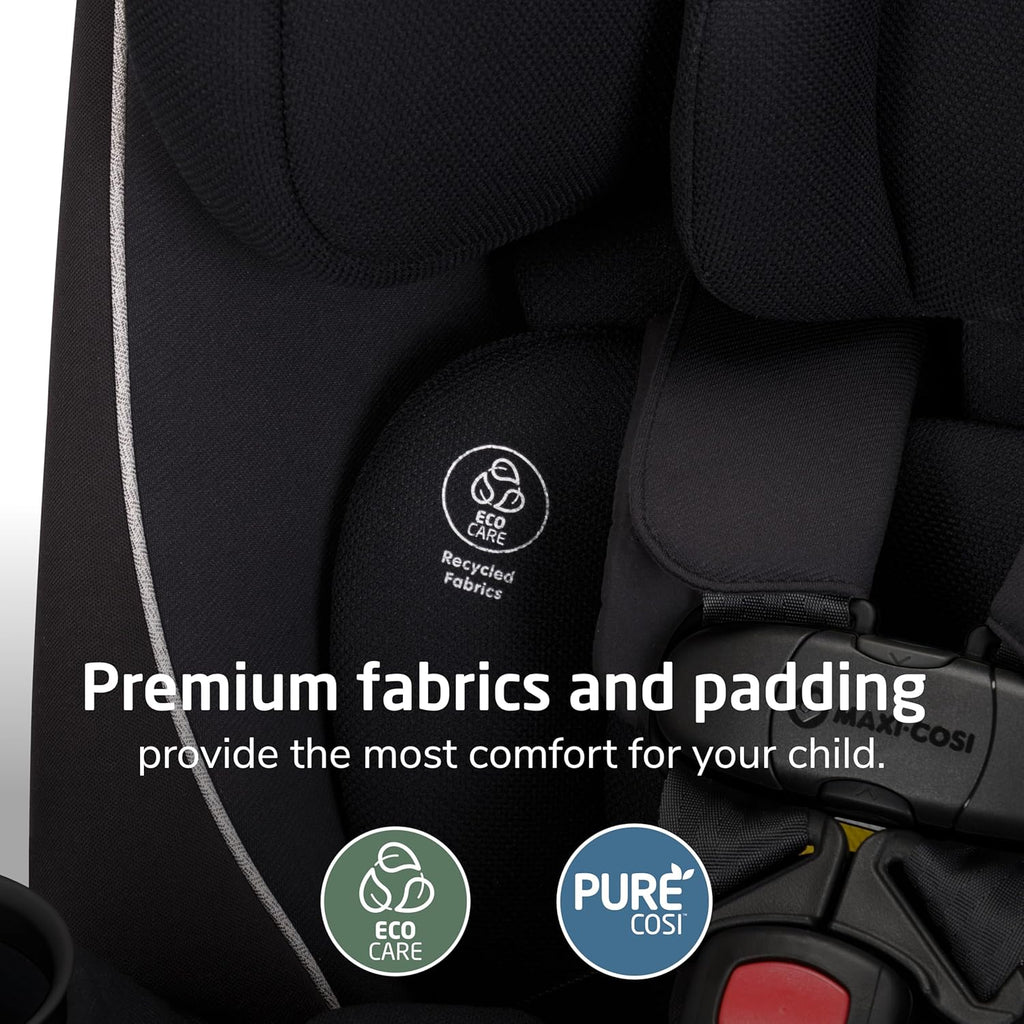 Maxi-Cosi Pria Max 3-in-1 Convertible Car Seat, Infant to Toddler Car Seat, ClipQuick Magnetic Chest Clip, Quick-Install Latch, Machine-Washable Cover, 5-100 lbs, Caspian Caviar