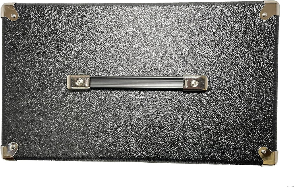 PROCRAFT 1U 9'' Deep Rack Case in Black Tolex Wrap - Top Handle w/Rack Screws