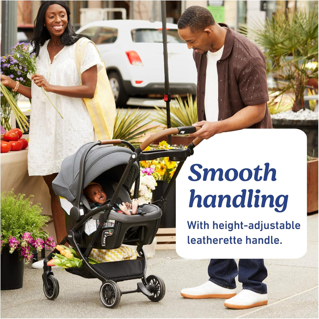 Graco® Gomax Frame Stroller, Accepts All Graco® Infant Car Seats, Backpack Style Lightweight Travel Stroller Frame