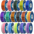 PETG Filament 16KG Color Mix Bundle – 16 Rolls (1KG Each), 1.75mm ±0.02mm High Precision, Transparent & Gradient Colors, High Toughness & Heat Resistance, Compatible with FDM 3D Printers