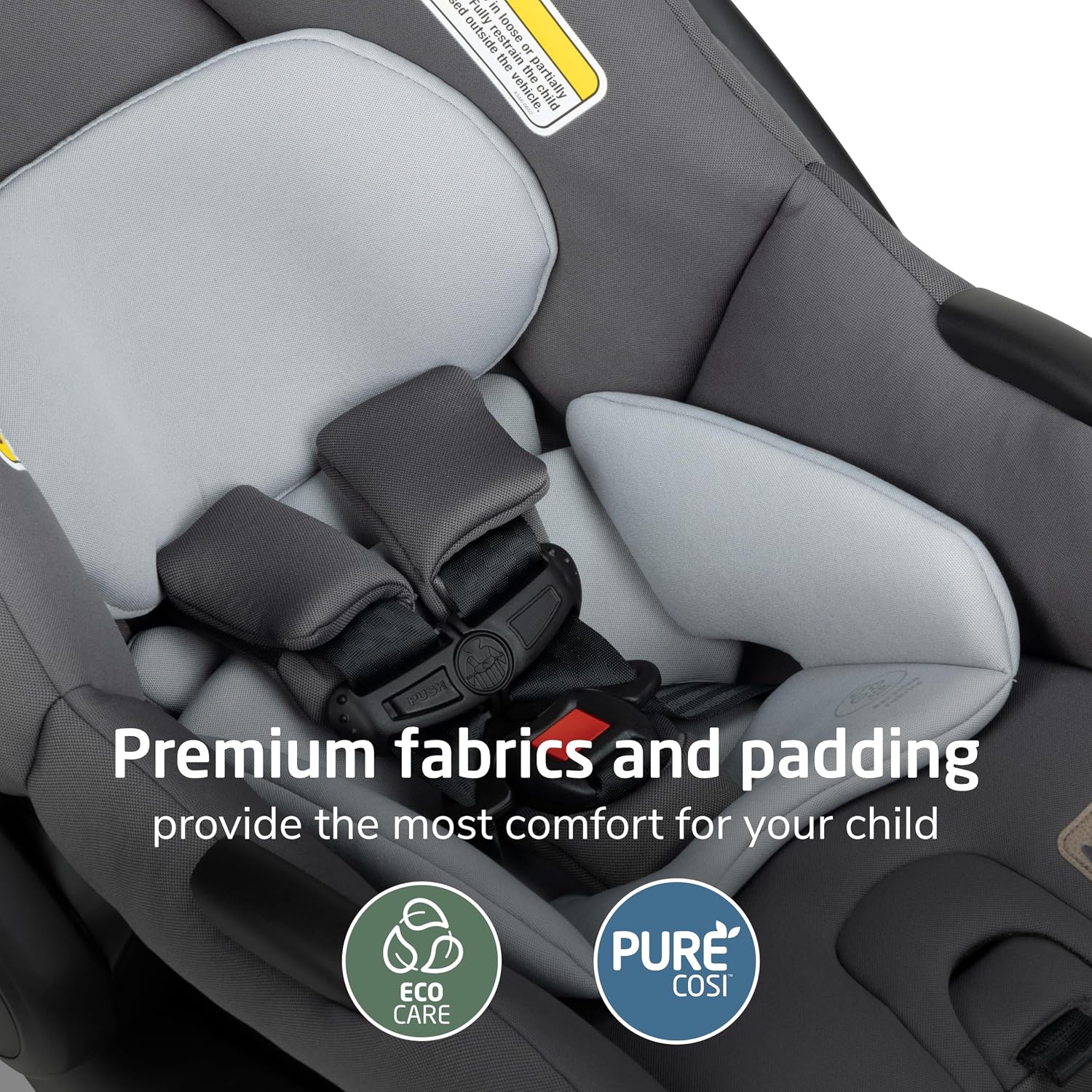 Maxi-Cosi Mico Pro Infant Car Seat, Baby Travel Seat with Adjustable Base, Stroller-Ready, Easy-Install Latch, Lightweight Design, Fits 4–30 lbs, Sea Salt