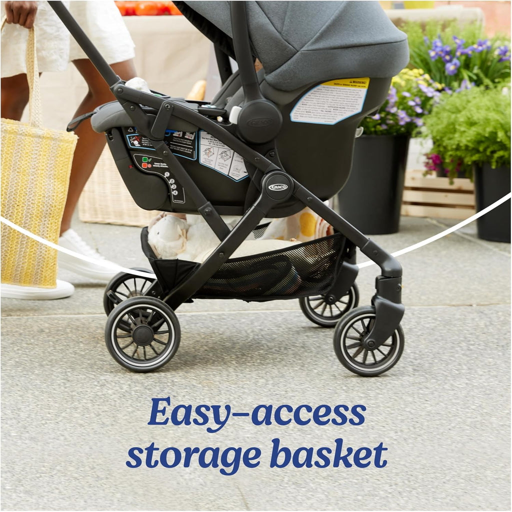 Graco® Gomax Frame Stroller, Accepts All Graco® Infant Car Seats, Backpack Style Lightweight Travel Stroller Frame