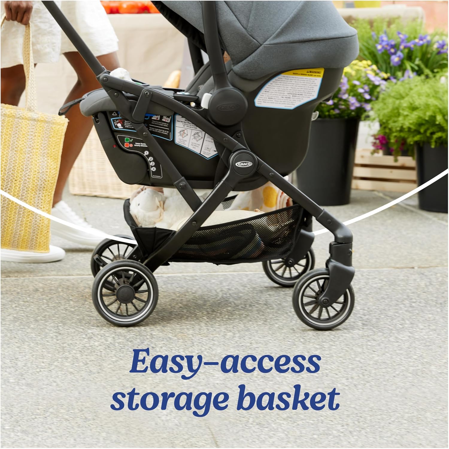 Graco® Gomax Frame Stroller, Accepts All Graco® Infant Car Seats, Backpack Style Lightweight Travel Stroller Frame