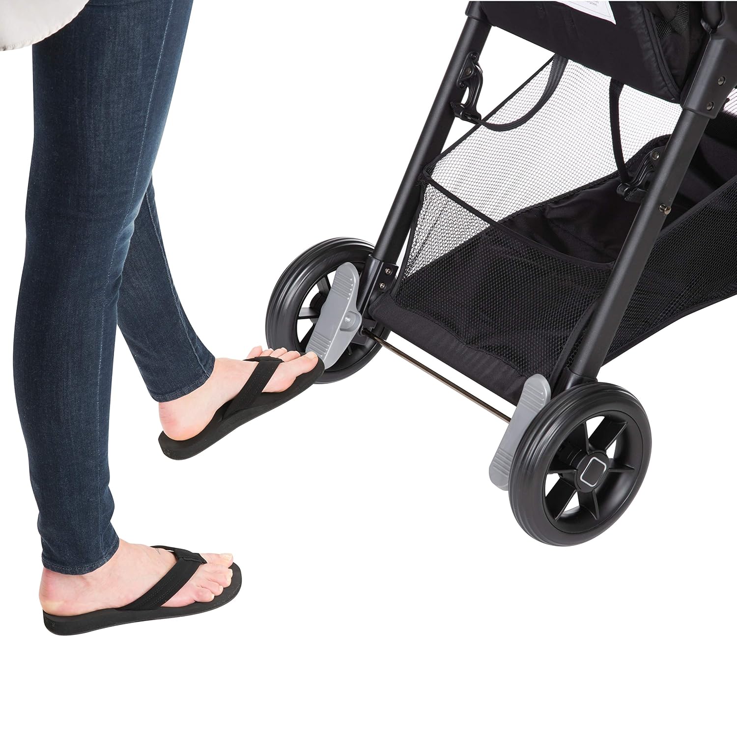 Safety 1st Smooth Ride Travel System Stroller and OnBoard FLX Infant Car Seat, Newborn to Toddler Baby Combo, Easy-Install, Large Canopy, Ample Storage, Foldable, Rear-Facing 4-30 lbs, Black Cherry