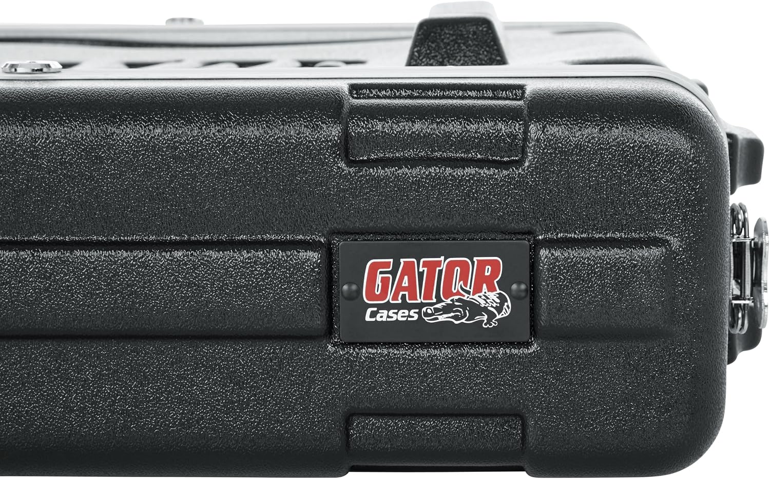 Gator Cases Soundcheck Series Lightweight Molded 2U Rack Case with Heavy Duty Latches, Standard 19.25' Depth (GR-2L)