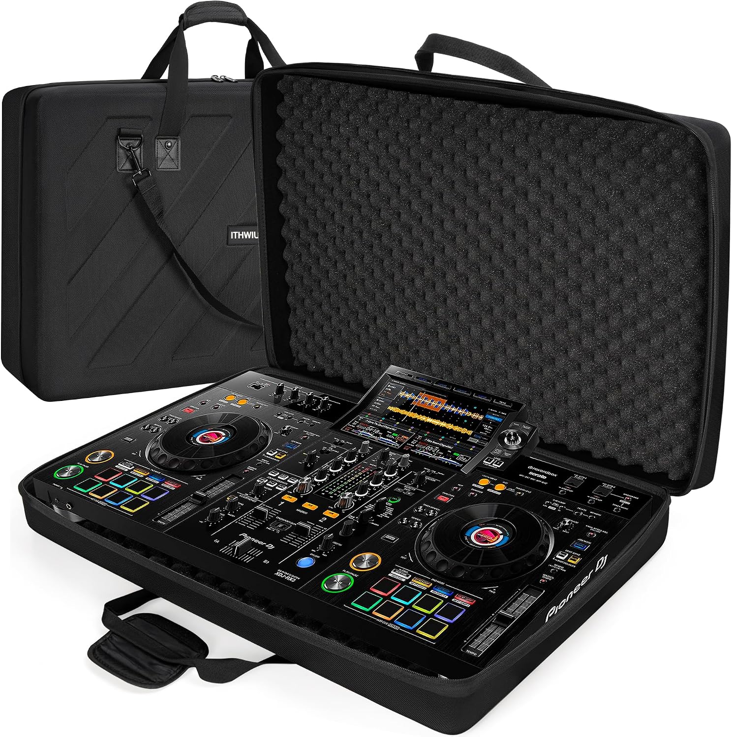 Lightweight Molded EVA Storage Case Fits for Pioneer DDJ RX2 RX3, 29.5 X 19.3 X 5.5 Inch Black