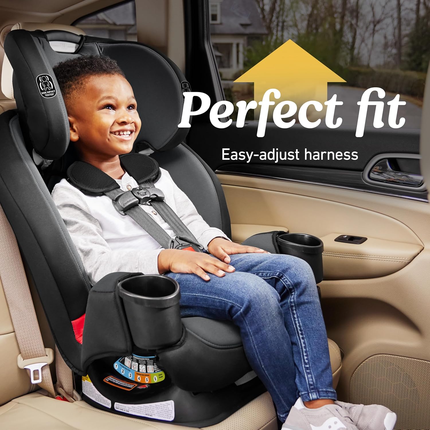 Graco® TriRide 3-in-1 Reclining Car Seat, Clybourne - Rear & Forward Facing Car Seat, Highback Booster, Adjustable Headrest
