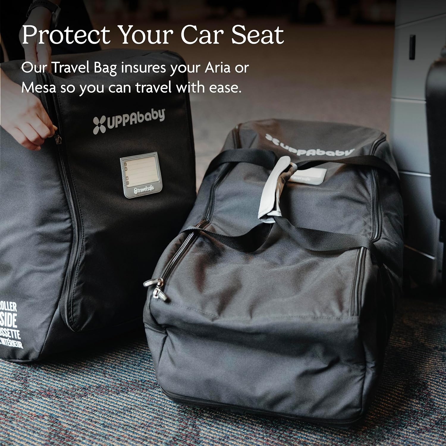 UPPAbaby Travel Bag for Aria and Mesa Infant Car Seats/Easy-Carry Handles + Durable Design/TravelSafe