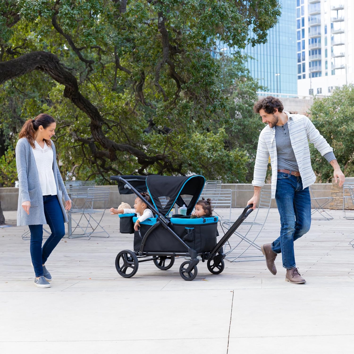Baby Trend Expedition 2-in-1 Stroller Wagon Plus, Ultra Marine