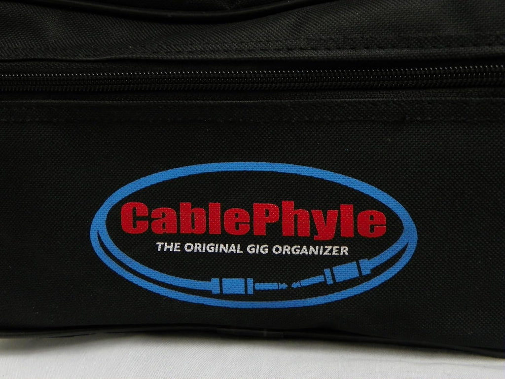 Professional 15-Slot Cable File Gig Bag, for Cords, Sound Equipment, DJ Gear, Musician Accessories, CFB-02